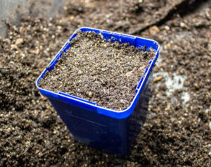 Prepared pot for seed starting